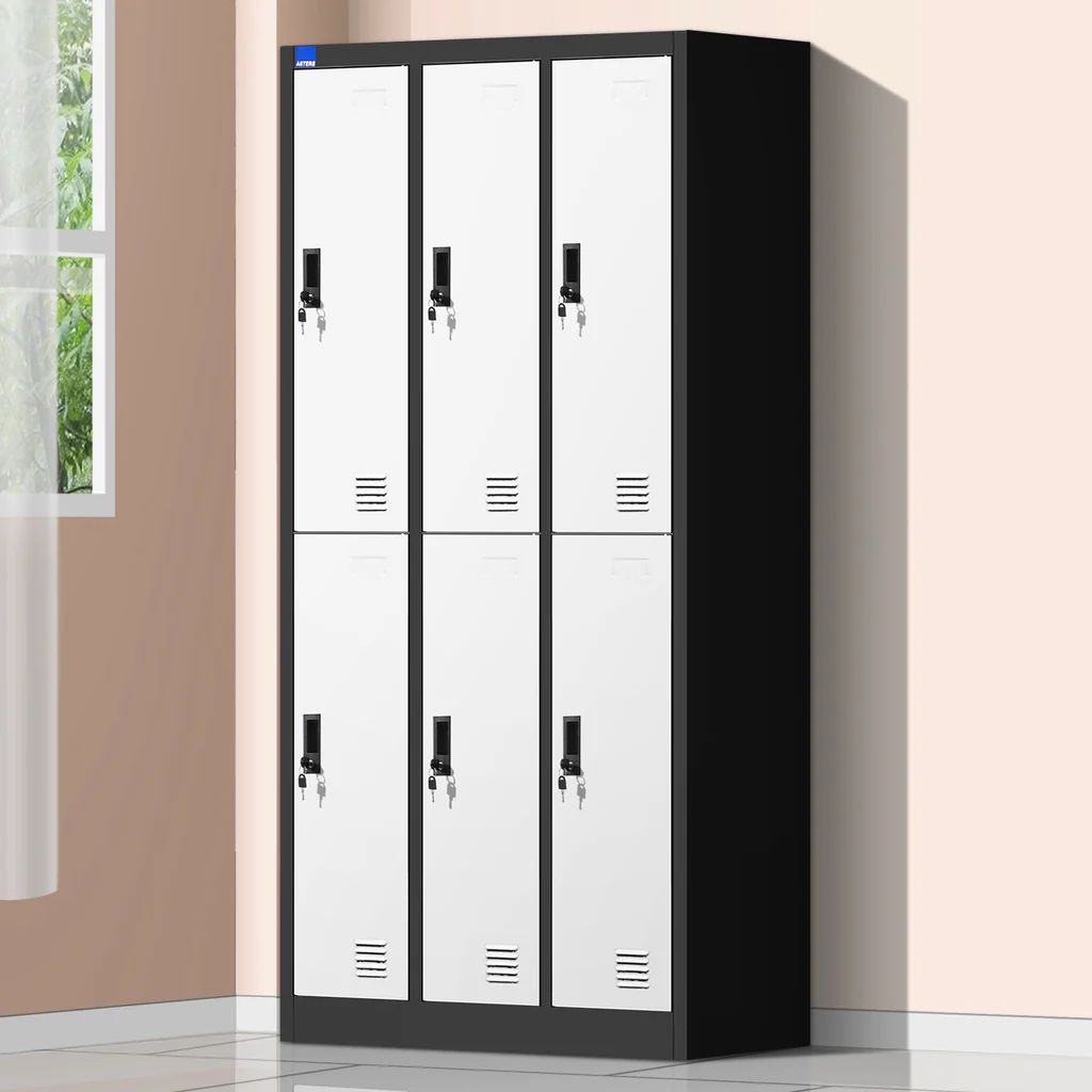 Steel Locker 6 Comp with Lock